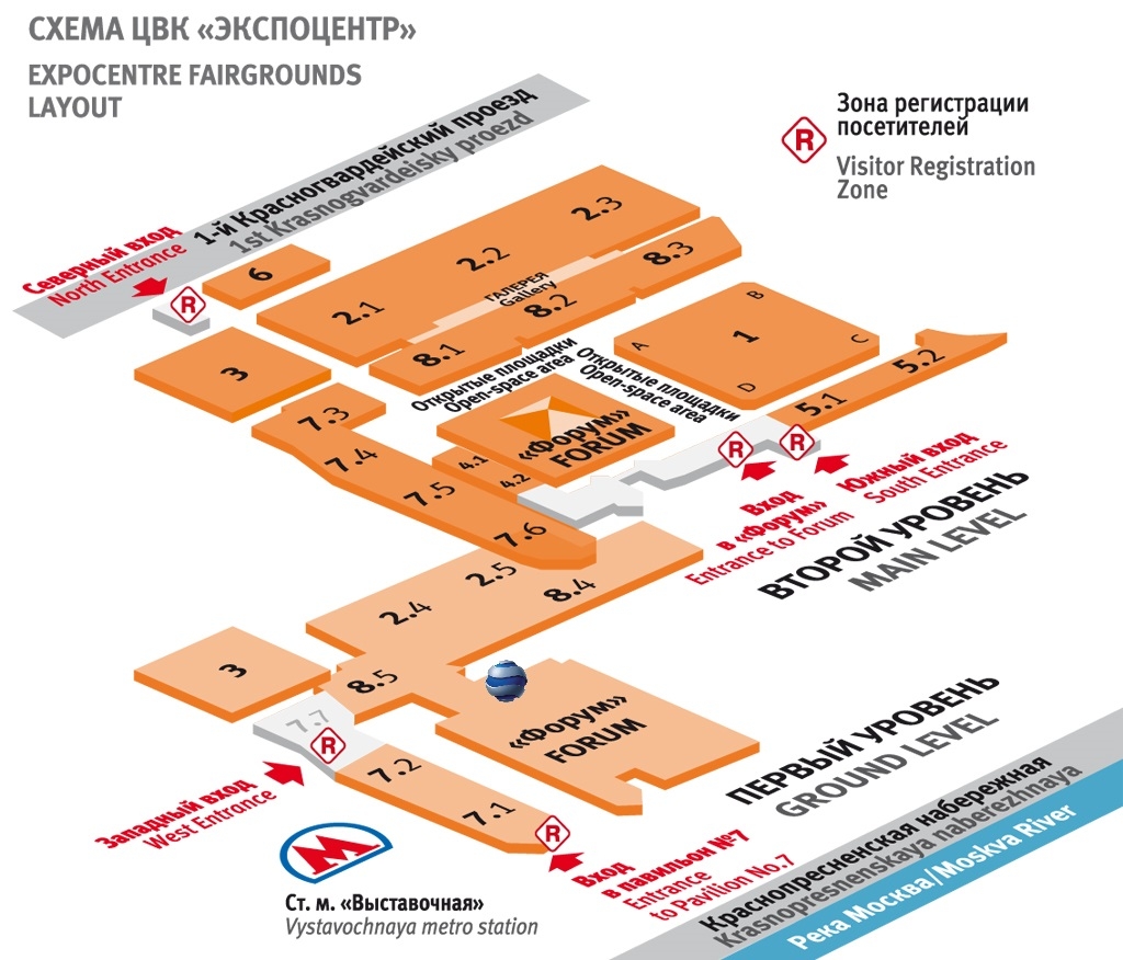 Экспоцентр москва карта