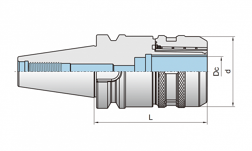 Силовой цанговый патрон-BT30/BT40/BT50 