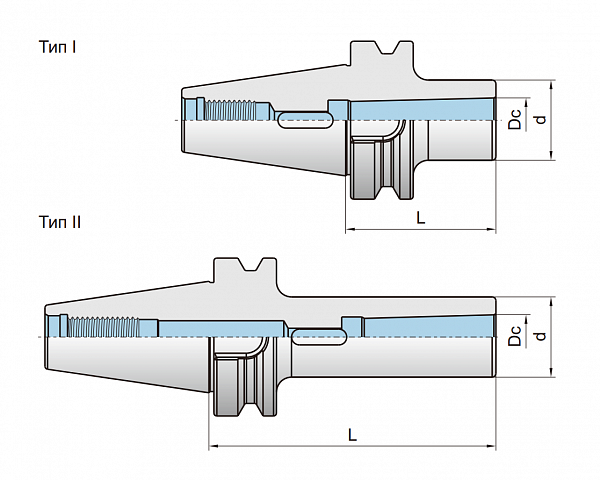 Патрон-переходник под конус Морзе-BT30/BT40/BT50 