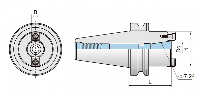 Патрон-переходник-BT40/BT50 